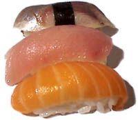 Основные виды суши Nigirizushi